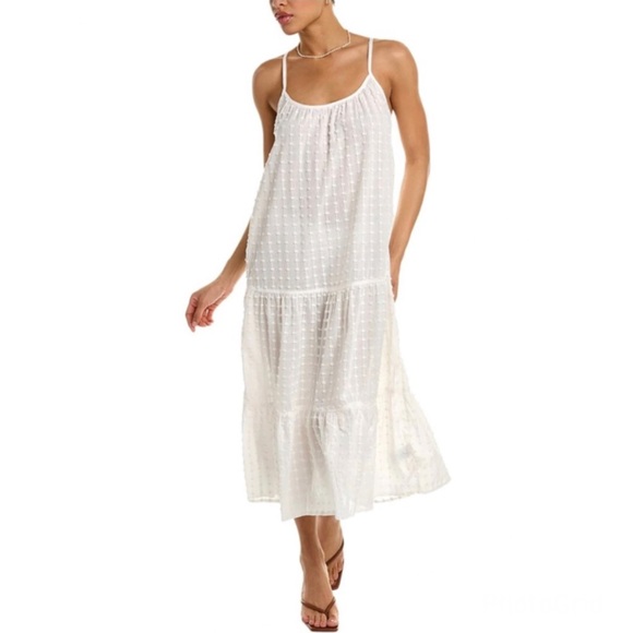 Madewell Dresses & Skirts - Madewell Swiss Dot Cover-Up Tiered Maxi Dress Size Large NWT